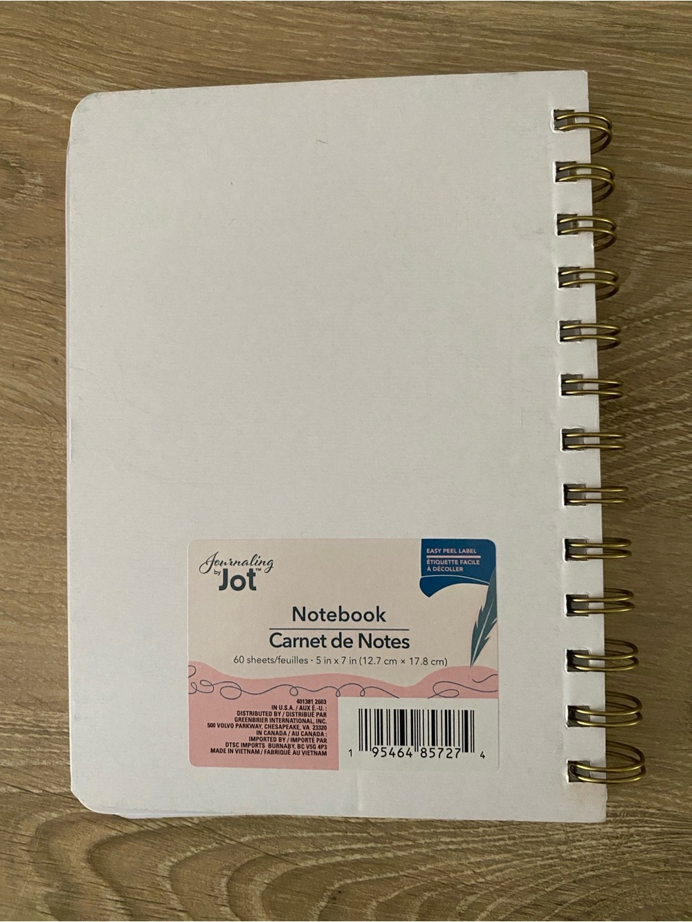 Checkerboard Spiral Notebook - Picture 3 of 3